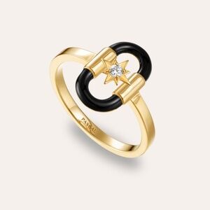 Pascal Element Party Diamond Enamel Ring Size 7